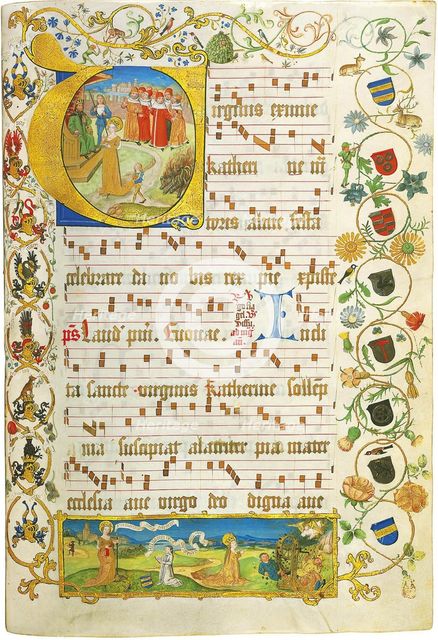 Leaf from Antiphonary for Elisabeth von Gemmingen, c. 1504. Artist: Anonymous  