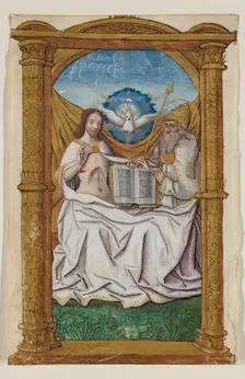Leaf from Book of Hours: The Trinity, c1515. Creator: Master of Morgan 85