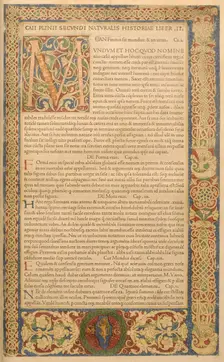 Leaf from Canzoniere e Trionfi, 1473. Creator: Unknown