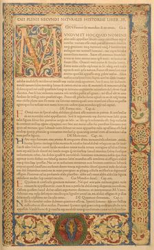 Leaf from Canzoniere e Trionfi, 1473. Creator: Unknown