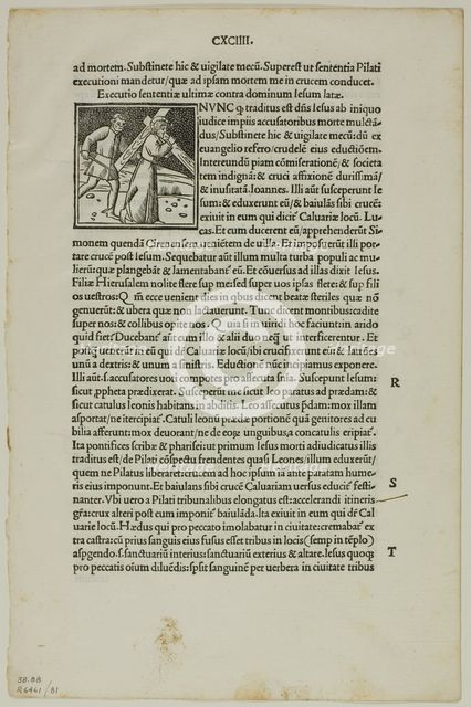 Leaf from Decachordum Christianum by Marco Vigerio, plate 81 from Woodcuts from...1937. Creators: Unknown, Max Geisberg, Marco Vigerio della Rovere.
