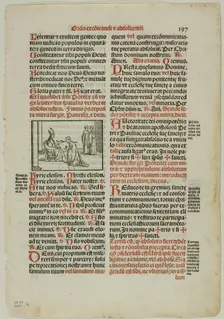 Leaf from Pontificale Romanum, plate 91 from Woodcuts from Books of the XVI Century...1937. Creators: Unknown, Max Geisberg
