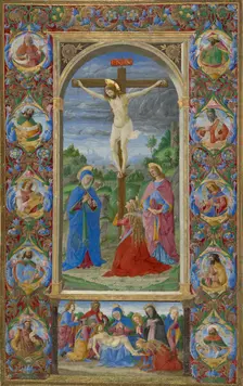 Leaf from the Missal of Innocent VIII, 1484-1492. Creator: Giuliano Amedei