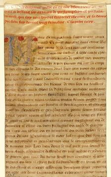 Leaf from Thenaud's TRIUMPHES: Text with Ornamental "N", 1517. Creator: Master of Thenaud's Triomphes