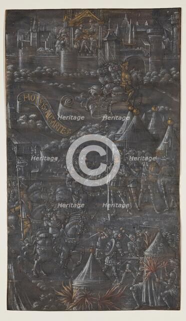 Leaf from Thenaud's TRIUMPHES: The Triumph of Force, 1517. Creator: Master of Thenaud's Triomphes.