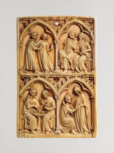 Leaf of a Writing Tablet, French, 14th century. Creator: Unknown