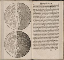 Leaf of book Sidereus Nuncius (Sidereal Messenger) by Galileo Galilei, 1610. Artist: Galilei, Galileo (1564-1642)