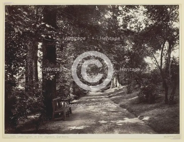 Leamington, in the Jephson Gardens, 1860/94. Creator: Francis Bedford.