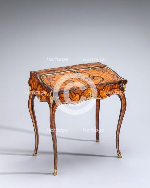 Lean-to Writing Desk (table à abbattant), c. 1750. Creator: Pierre II Migeon.