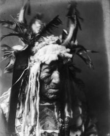 Lean Wolf-Hidatsa, c1908. Creator: Edward Sheriff Curtis