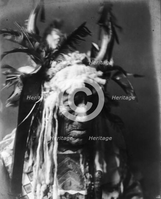 Lean Wolf-Hidatsa, c1908. Creator: Edward Sheriff Curtis.