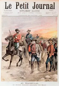 Leander Starr Jameson taken prisoner after the failure of the Jameson Raid, South Africa, 1896