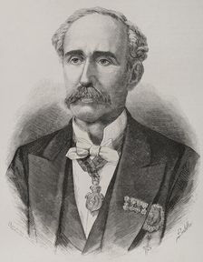 Leandro Alvarez Torrijos (1822-1894), Spanish jurist and politician, 1878. Creators: Andrés Ovejero, Félix Badillo