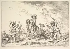 Leapfrog, mid to late 18th century. Creator: Jacques Gabriel Huquier