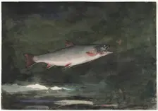 Leaping Trout, 1889. Creator: Winslow Homer (American, 1836-1910)