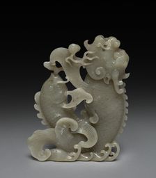 Leaping Carp, 1700s. Creator: Unknown