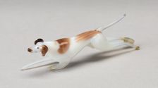 Leaping Dog, France, 18th century. Creator: Verres de Nevers