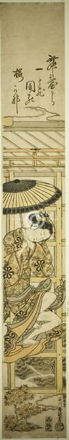 Leaping from Kiyomizu Temple, late 1750s. Creator: Ishikawa Toyonobu.