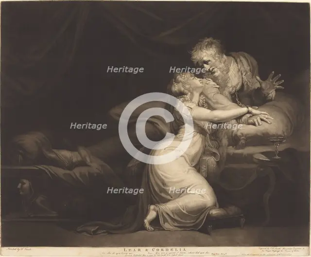 Lear and Cordelia, 1784. Creator: John Raphael Smith.