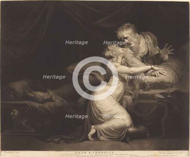 Lear and Cordelia, 1784. Creator: John Raphael Smith.