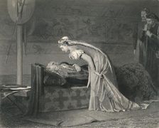 Lear and Cordelia (King Lear) c1870. Artist: W Ridgeway