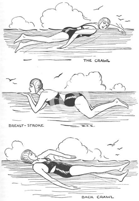 'Learn to Swim', 1937. Artist: Unknown.