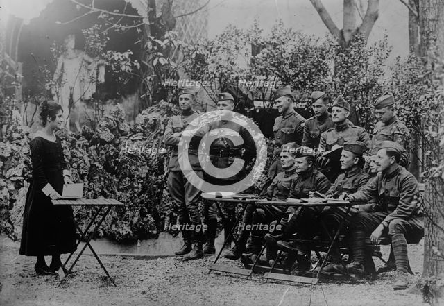 Learning French at Grenoble, between c1915 and c1920. Creator: Bain News Service.
