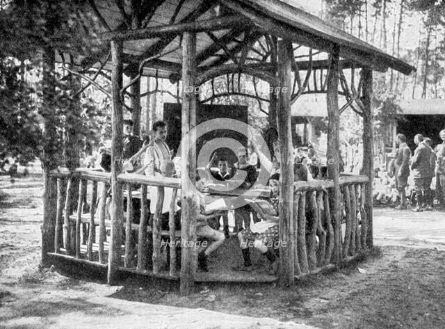 Learning in the Forest of Charlottenburg, Berlin, Germany, 1922. Artist: Unknown