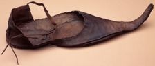 Leather adult's shoe, medieval. Creator: Unknown