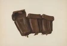 Leather Cartridge Case, 1935/1942. Creator: Fred Hassebrock