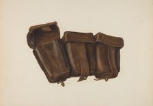 Leather Cartridge Case, 1935/1942. Creator: Fred Hassebrock