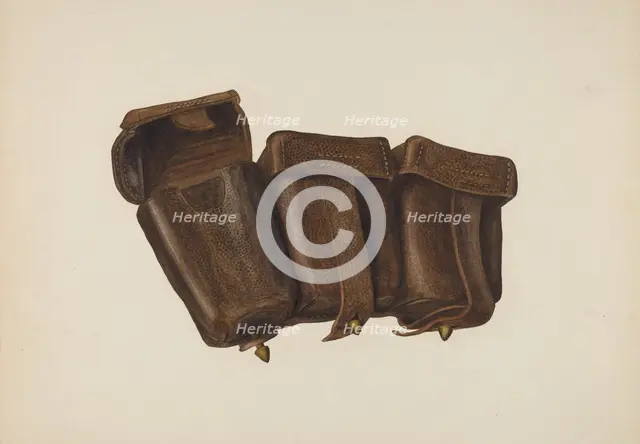 Leather Cartridge Case, 1935/1942. Creator: Fred Hassebrock.