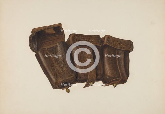Leather Cartridge Case, 1935/1942. Creator: Fred Hassebrock.