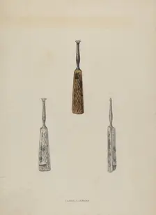 Leather Guide Marker, c. 1937. Creator: Lloyd Charles Lemcke