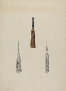 Leather Guide Marker, c. 1937. Creator: Lloyd Charles Lemcke
