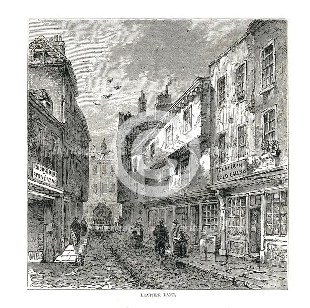 Leather Lane, 1878. Artist: Unknown