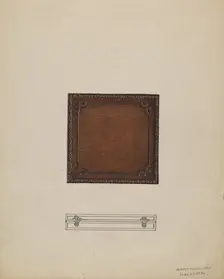 Leather Medal Case, 1936. Creator: Marie Famularo