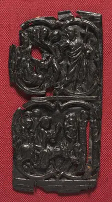 Leather Panel, c. 1350-1400. Creator: Unknown