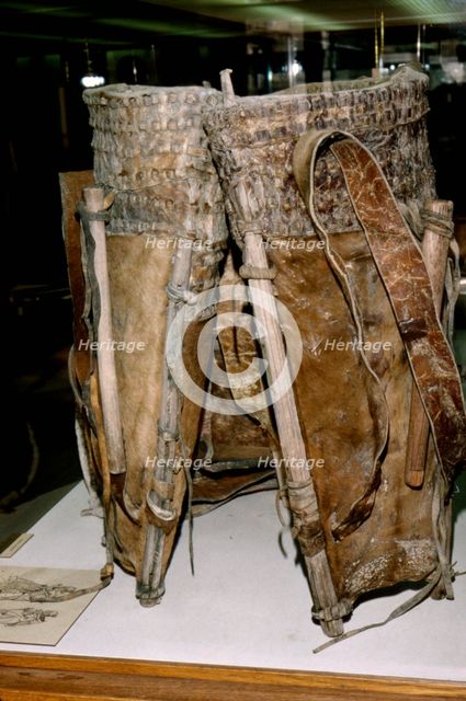 Leather Russacks found in Salt Mines of Hallstatt, Austria. Celtic Iron Age, c6th century BC. Artist: Unknown.