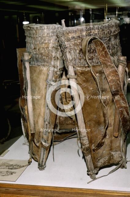 Leather Russacks found in Salt Mines of Hallstatt, Austria. Celtic Iron Age, c6th century BC. Artist: Unknown.