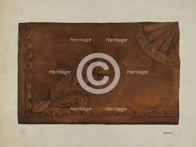 Leather Seat, c. 1939. Creator: Gerald Transpota.