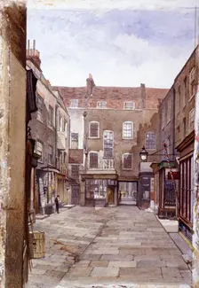 Leather Sellers Buildings, London Wall, London, 1883. Artist: John Crowther