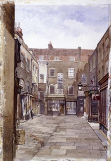 Leather Sellers Buildings, London Wall, London, 1883. Artist: John Crowther