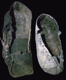 Leather shoes from salt mines, 6th century BC
