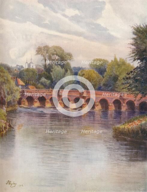 'Leatherhead Bridge', 1912, (1914). Artist: James S Ogilvy.