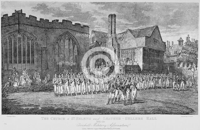 Leathersellers' Hall, and the Church of St Helen, Bishopsgate, City of London, 1871. Artist: Unknown