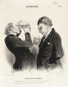 L'Eau du puits de Grenelle, 1841. Creator: Honore Daumier