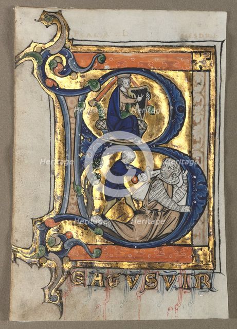 Leaves Excised from a Psalter (seven), c. 1260. Creator: Unknown.