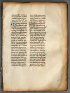Leaves from a Missal, Franco-Netherlandish, 15th century (?). Creator: Unknown