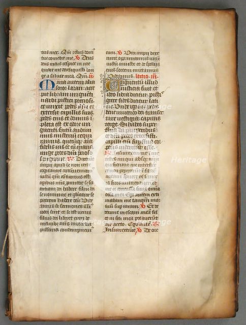 Leaves from a Missal, Franco-Netherlandish, 15th century (?). Creator: Unknown.